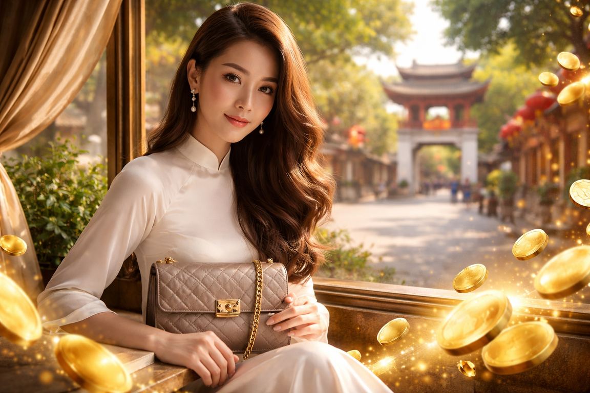 Người phụ nữ Hà Nội trong tà áo dài nhận hoàn tiền từ nền tảng cá cược trực tuyến